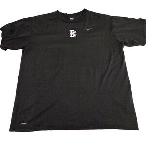 Brooklyn Cyclones Shirt Mens XL Black Nike Dri Fit MILB Baseball Tee BC Logo